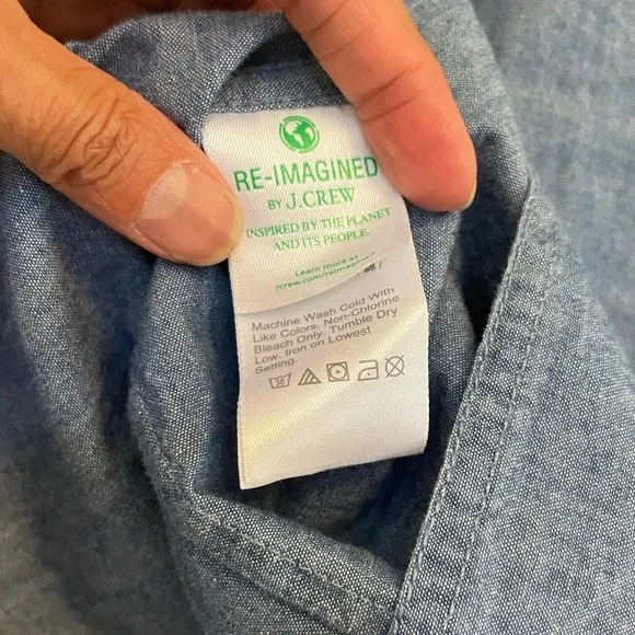 J. Crew Tuxedo Chambray Shirt - Picture 4 of 6